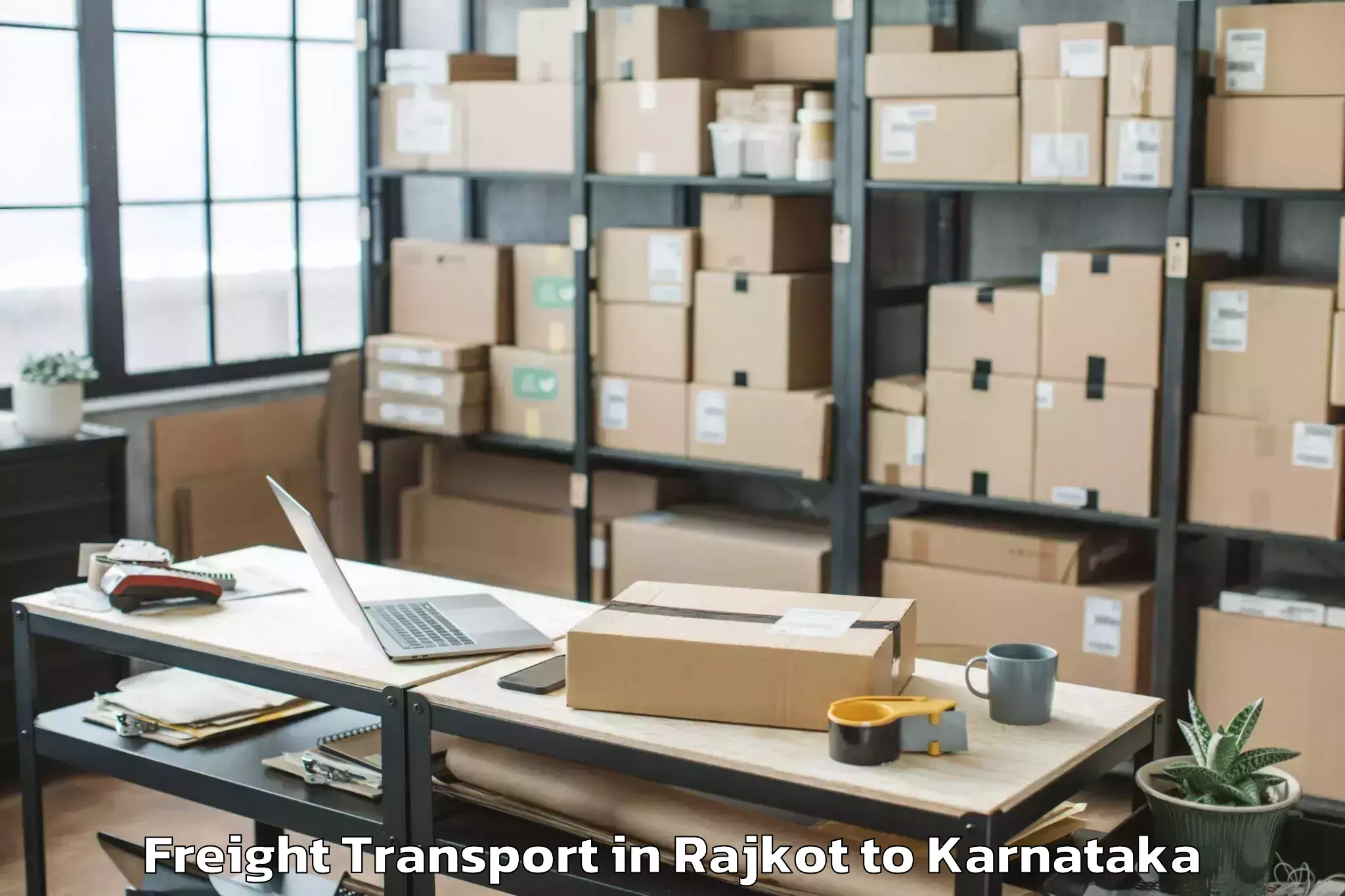 Book Rajkot to Hiriyur Freight Transport